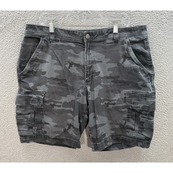 RedHead Other - Red Head Shorts Mens 38 Gray Camouflage Cargo Stretch Outdoors Hiking Workwear